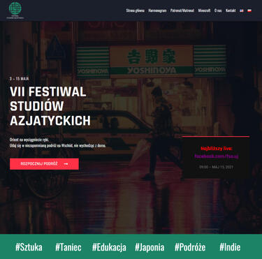 Strona Festiwalu Studiów Azjatyckich (FSA7)